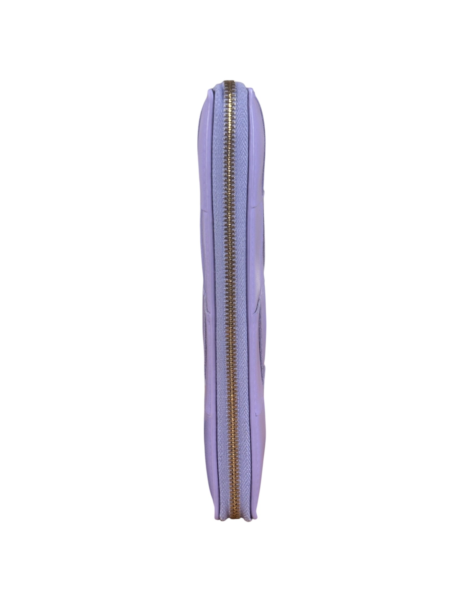 Bottega Veneta Purple Long Zip-Around Wallet