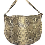 Gucci Light Sand Tones Python Hobo Bag