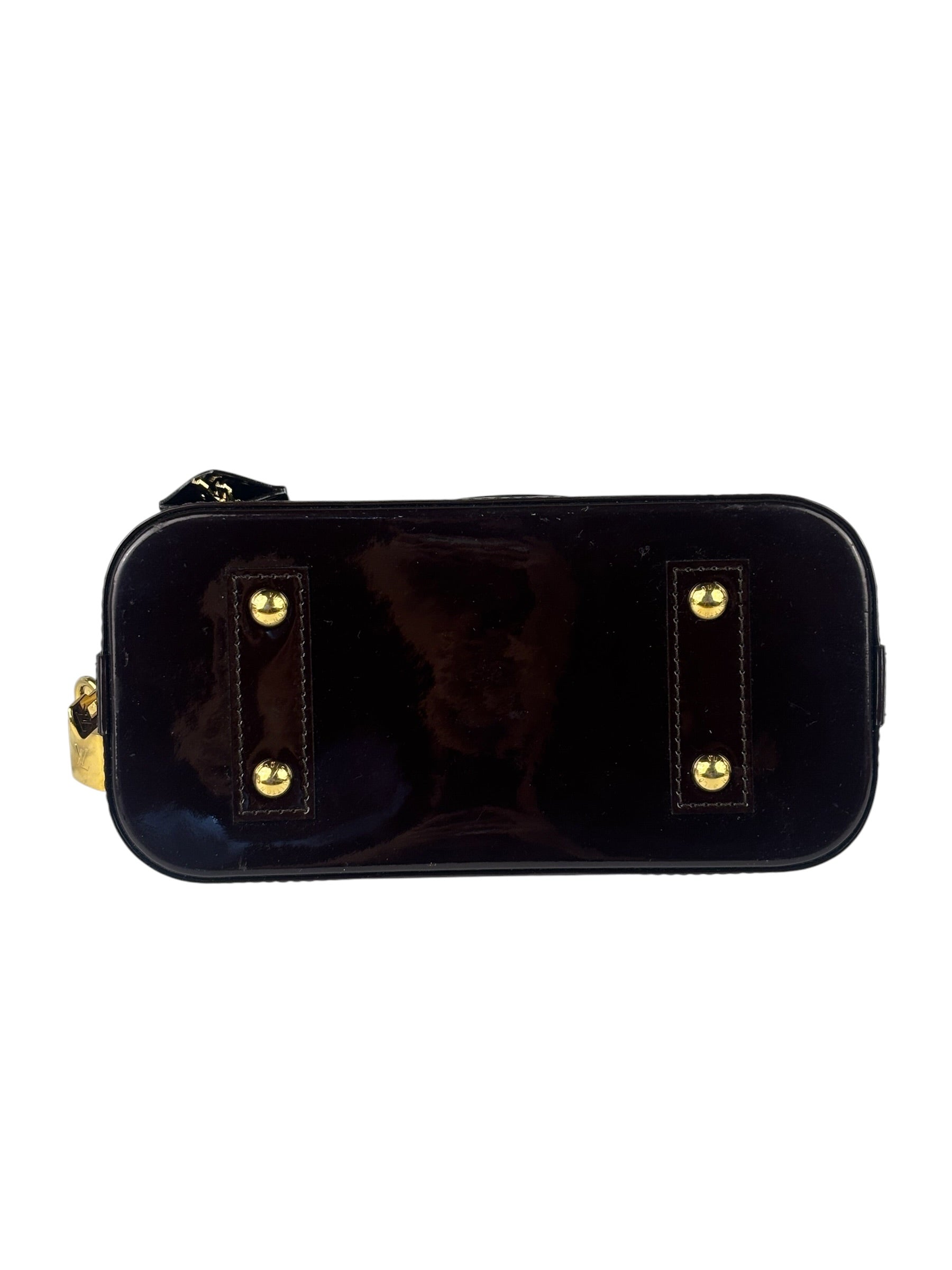 Louis Vuitton Amarante Vernis Alma BB Two-Way Bag