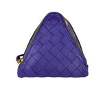 Bottega Veneta Purple Leather Nano Pyramid Pouch