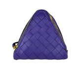 Bottega Veneta Purple Leather Nano Pyramid Pouch