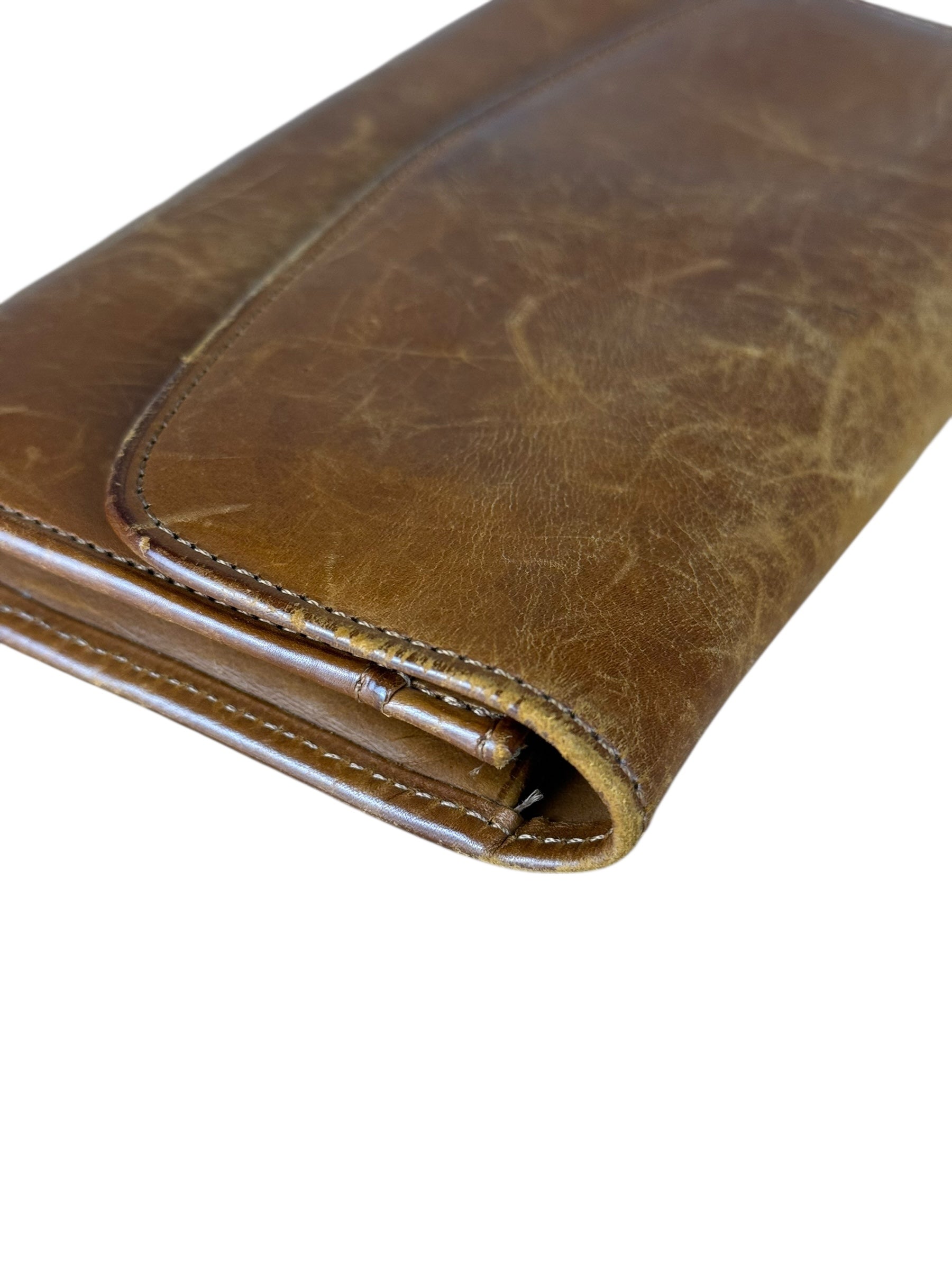 Coach Vintage Brown Leather Long Wallet