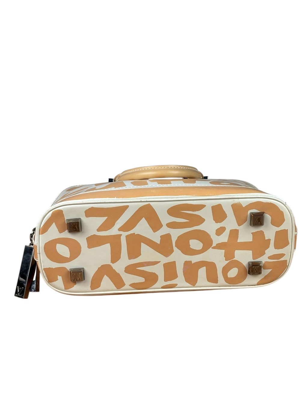 Louis Vuitton White/Beige Graffiti Alma Handbag PM