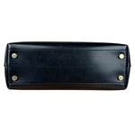 Saint Laurent Black Leather Shopping Tote Bag