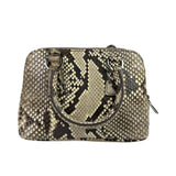 Prada Beige Python Mini Dome Two-Way Bag