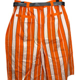 Christian Dior White/Orange Stripped Skirt