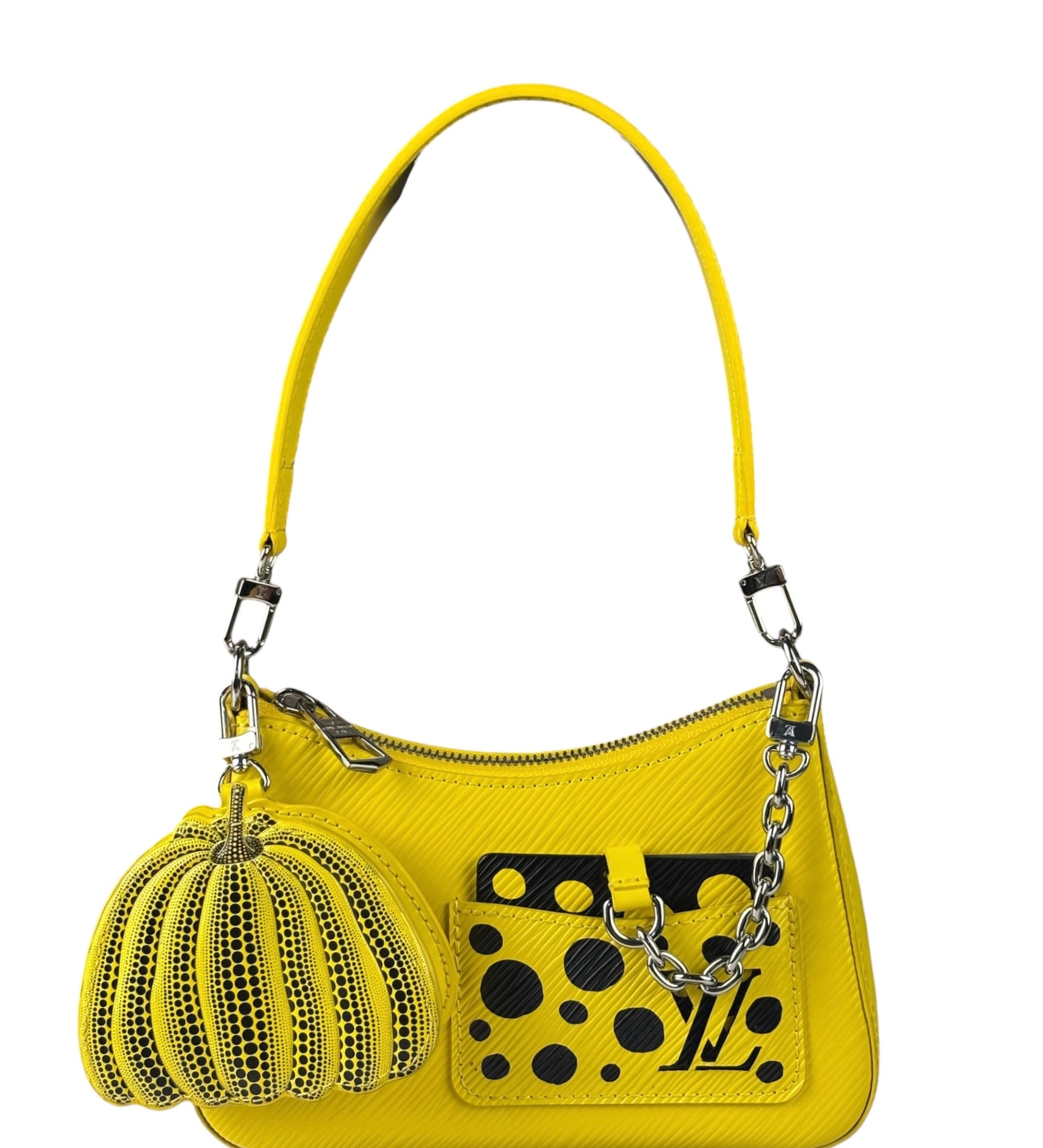 Louis Vuitton x Kusama Epi Infinity Dots Marellini Pochette PM Yellow