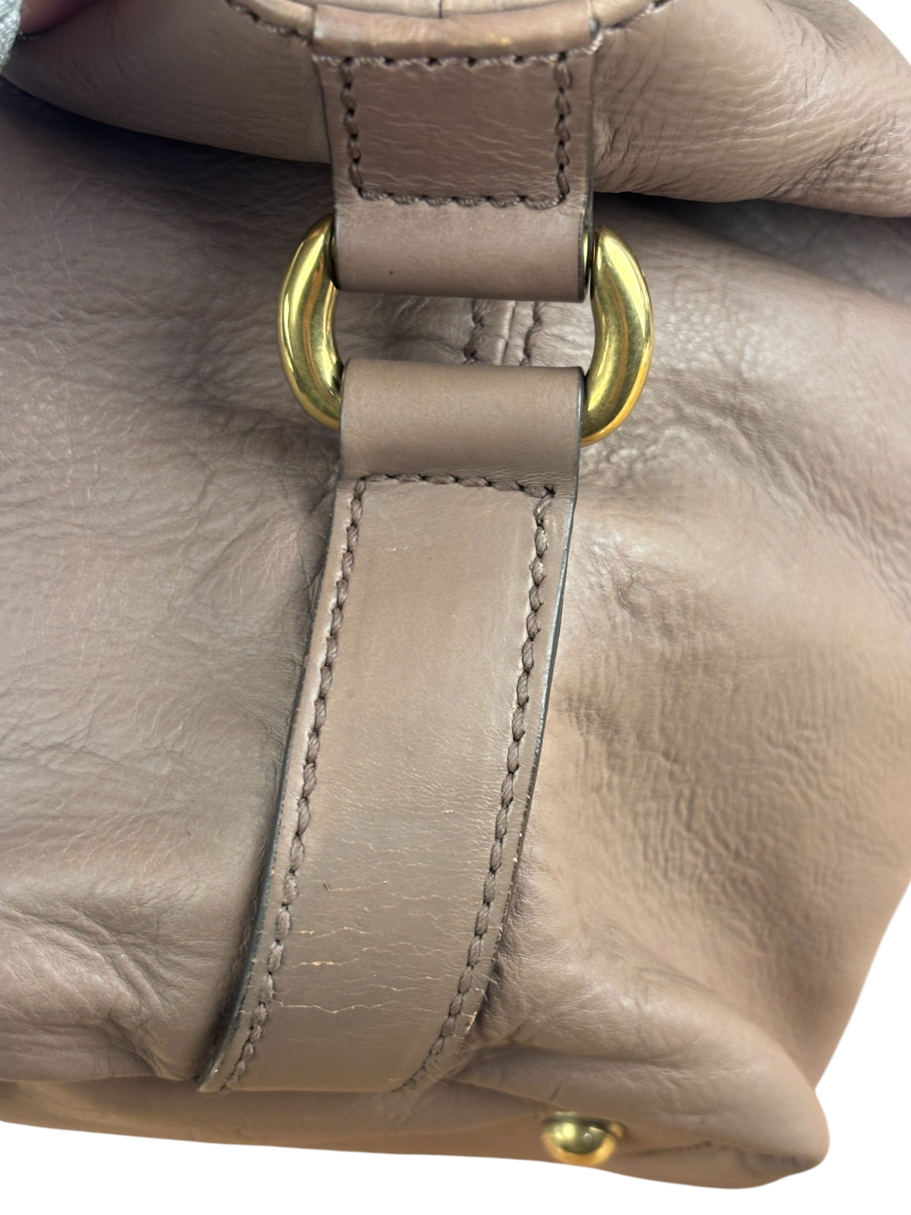 Gucci Dusty Rose Leather Charlotte Shoulder Bag