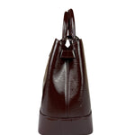 Louis Vuitton Burgundy Epi Patent Leather Electric Mirabeau Handbag MM
