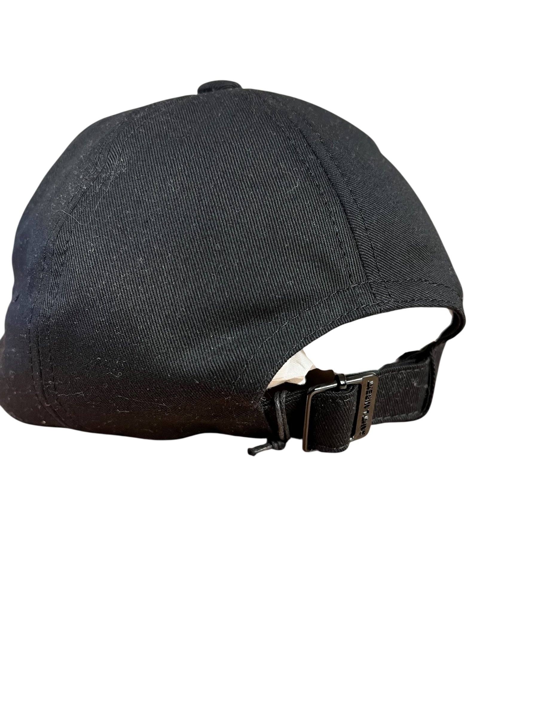 Saint Laurent Black SL Embroidered Baseball Cap