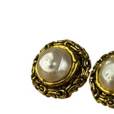 Chanel Vintage Faux Pearl Clip-On Earrings