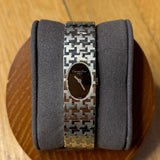 Christian Dior Black Oval Dial Steel Band