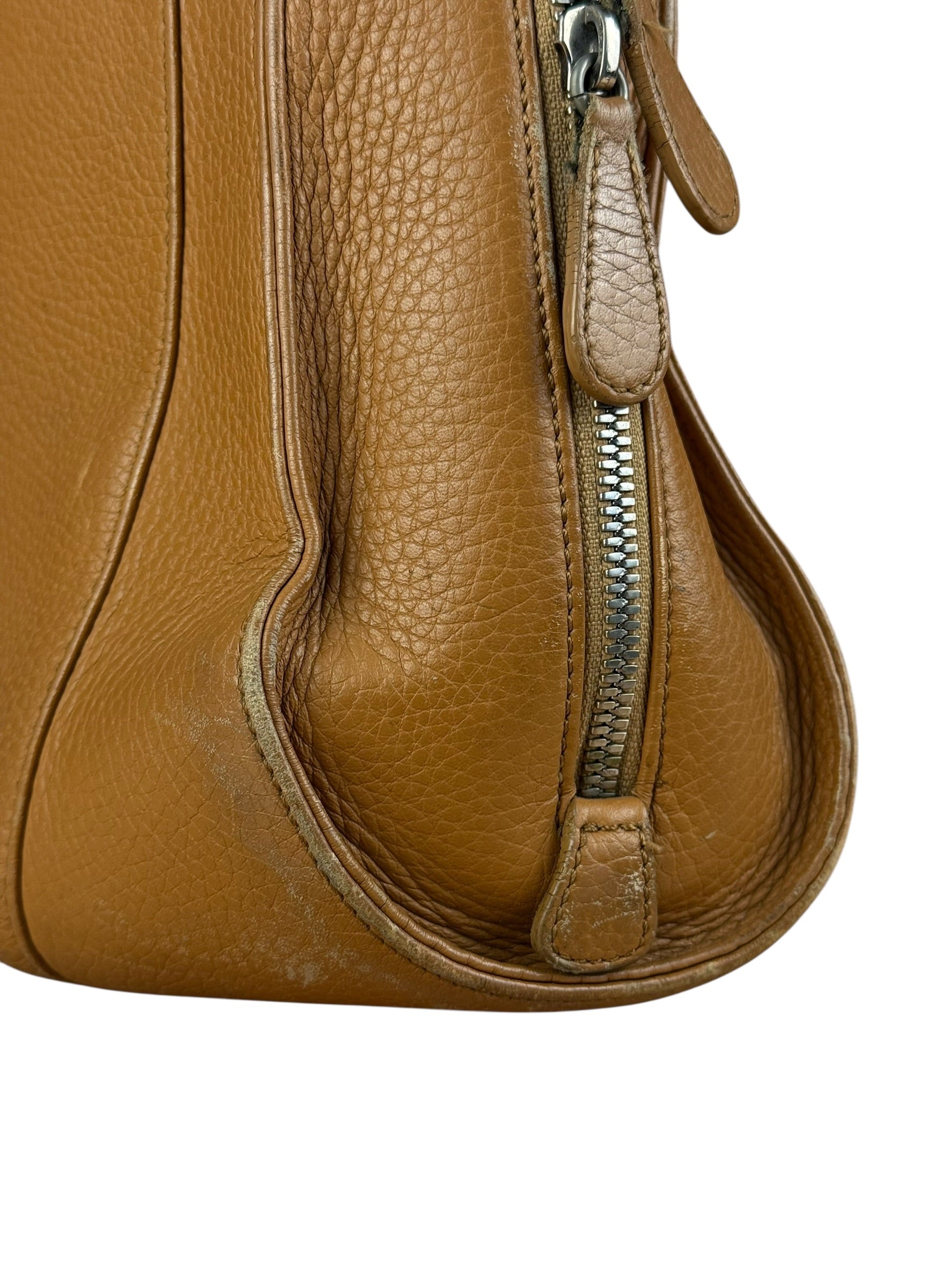 Loewe Brown Leather Senda Top Handle Bag