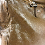 Balenciaga Brown Motocross Classic Travel Bag