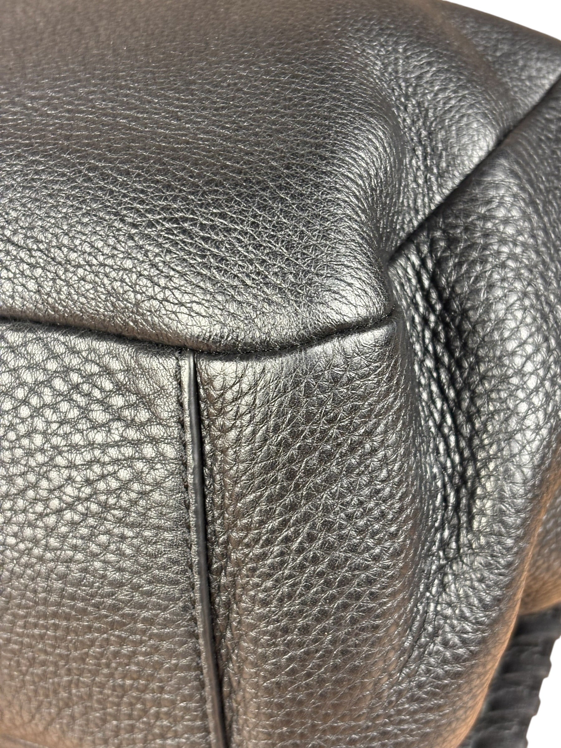Tory Burch Black Marion Whipstitch Flap Shoulder Bag