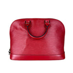 Louis Vuitton Red Epi Alma Handbag