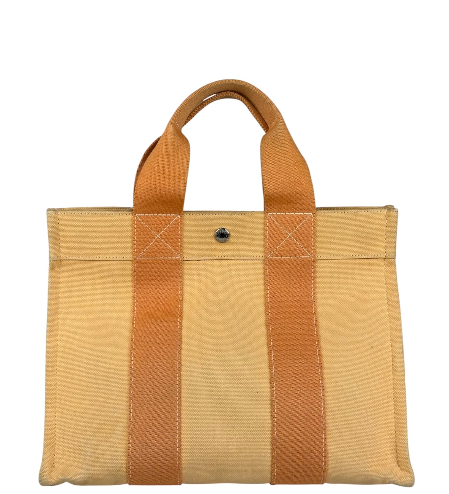 Hermes Light Beige/Orange Bora Bora Tote Bag PM