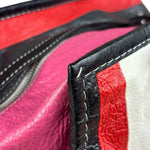 Balenciaga Multi-Color Vertical Stripe Bazar Shopper Two-Way Bag