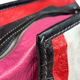 Balenciaga Multi-Color Vertical Stripe Bazar Shopper Two-Way Bag