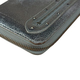 Louis Vuitton Vintage Suhali Silver Leather Zippy Wallet