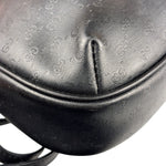 Gucci Vintage Micro GG Black Leather Shoulder Bag