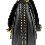Gucci Black Leather Snaffle Bit Shoulder Bag