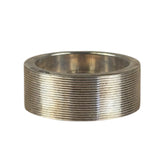 Gucci Silver Wide Flat Subtle Brushed Ring