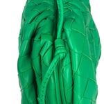 Bottega Veneta Green Leather Intercciato Small Crossbody