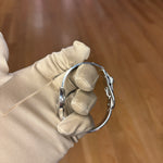 Gucci Black Round Dial Stainless Bangle Belt Clasp