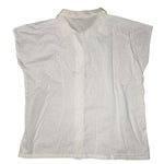 Christian Dior Sports Vintage White Sleeveless Button Up Top