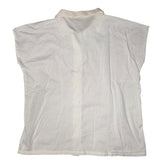 Christian Dior Sports Vintage White Sleeveless Button Up Top