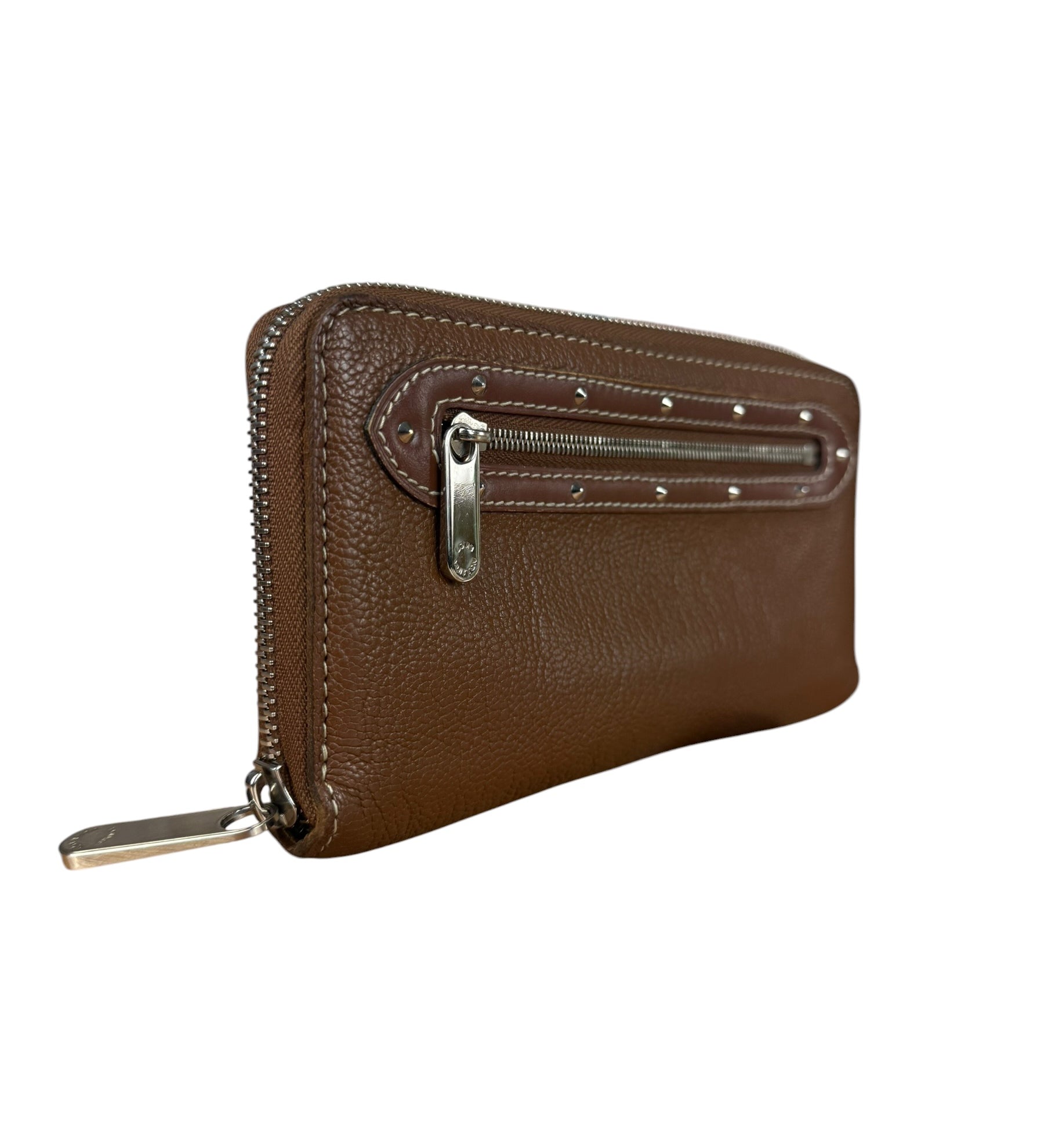 Louis Vuitton Brown Leather Suhali Zippy Wallet