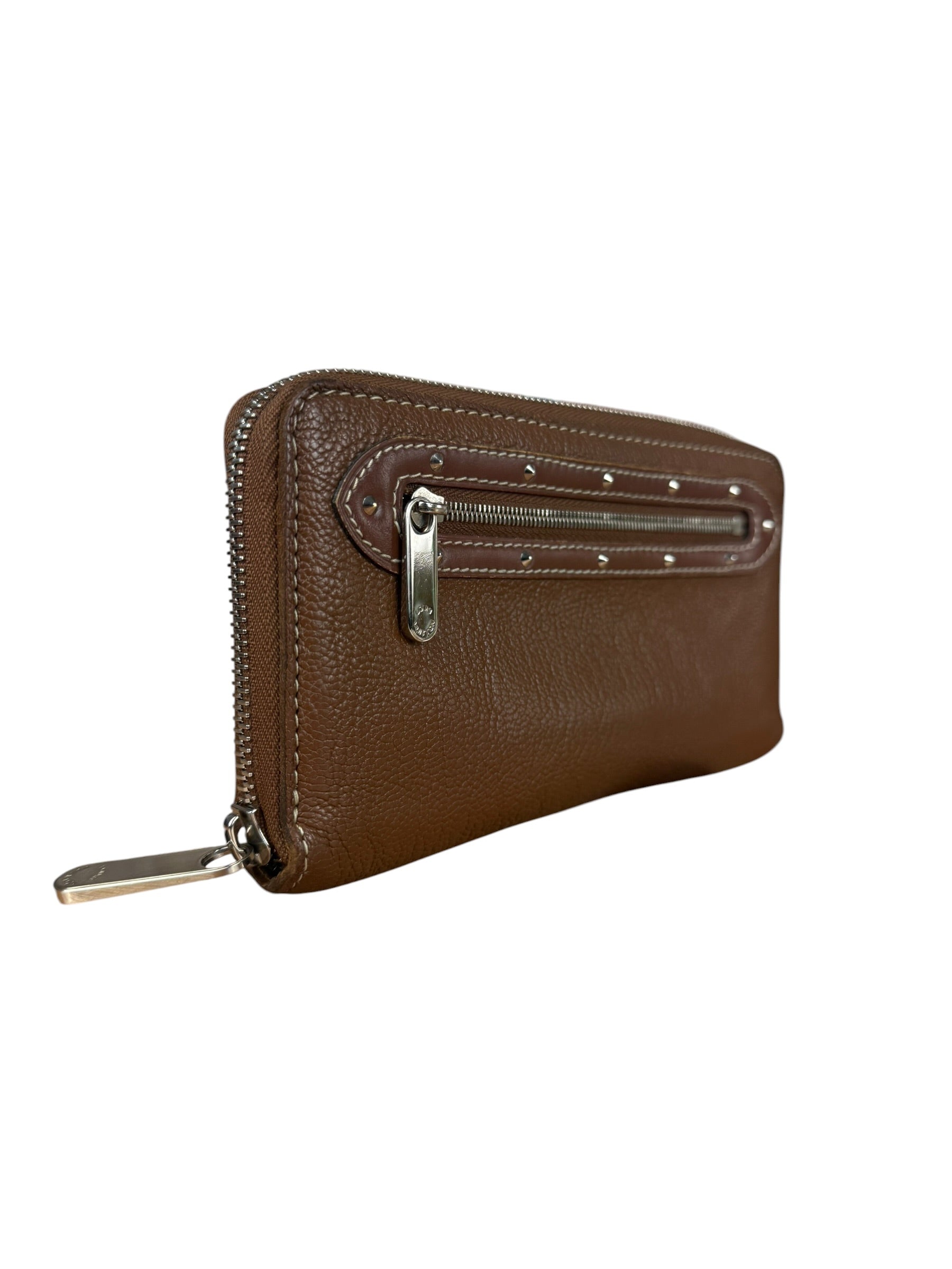 Louis Vuitton Brown Leather Suhali Zippy Wallet