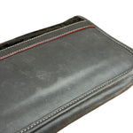 Gucci Vintage Grey Leather Flap Clutch