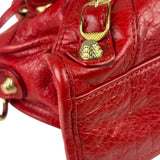 Balenciaga Red Calfskin Mini Le City Bag