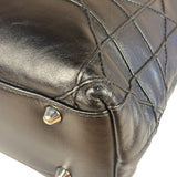 Christian Dior Black Leather Cannage Granville Chain Tote