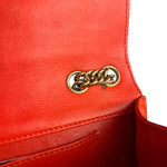 Chanel Red Metallic Evening Star Flap Bag 2008