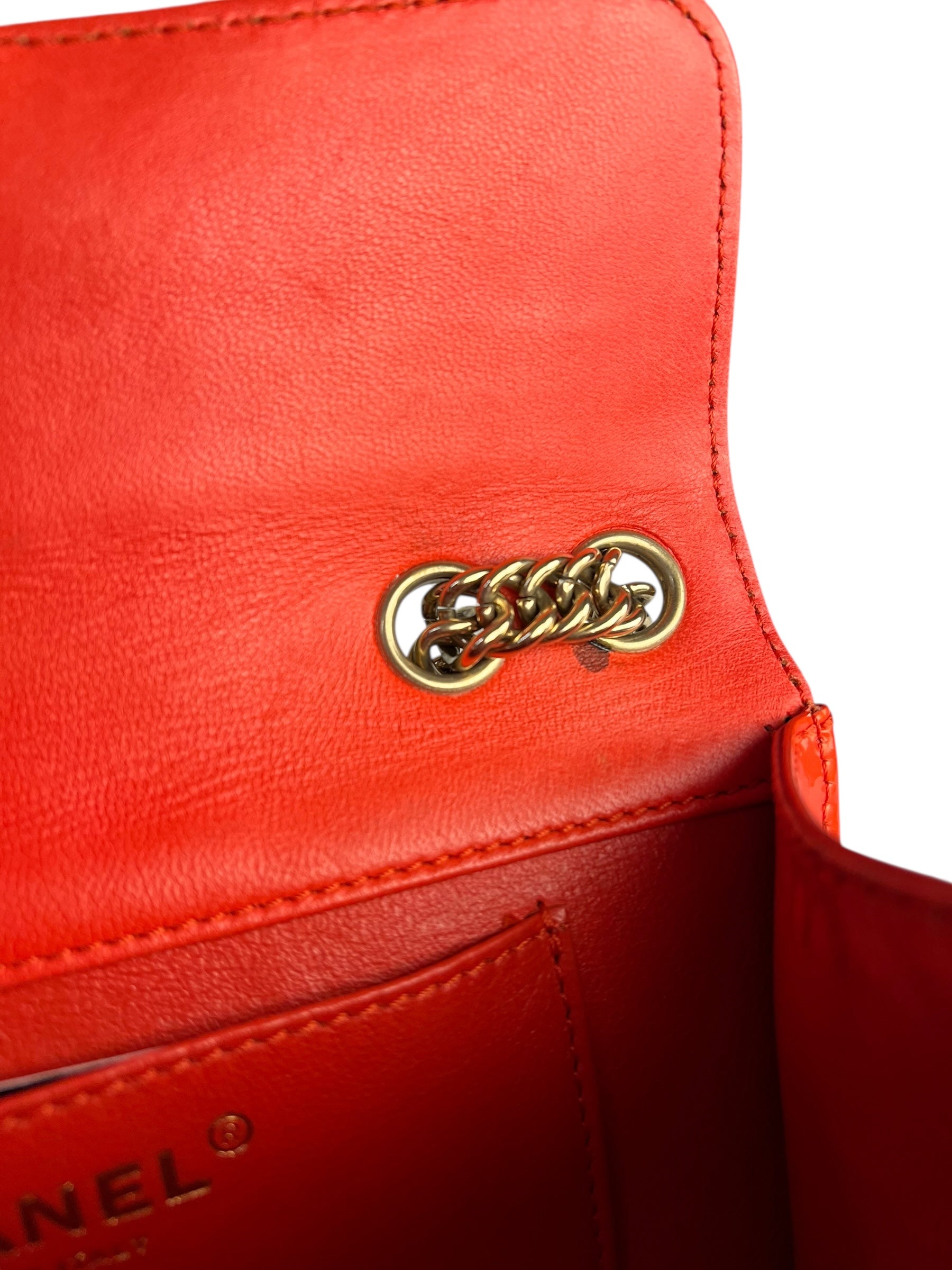 Chanel Red Metallic Evening Star Flap Bag 2008