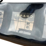 Chanel Black PVC Vinyl Coco Windows Pochette 2003