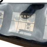 Chanel Black PVC Vinyl Coco Windows Pochette 2003
