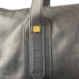 Loewe Vintage Black Calfskin Carryall Handbag