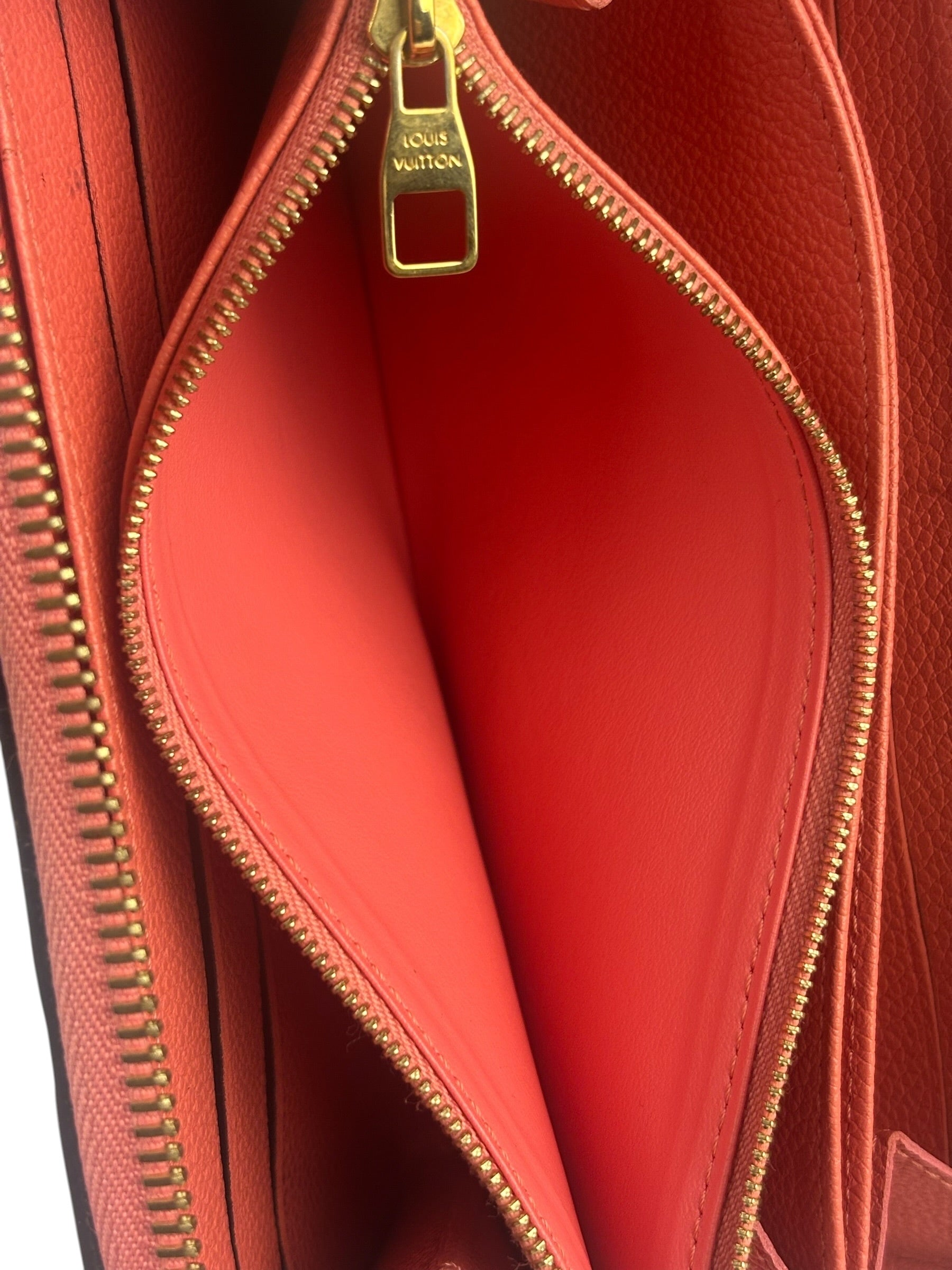 Louis Vuitton Pink Empreinte Leather Long Wallet