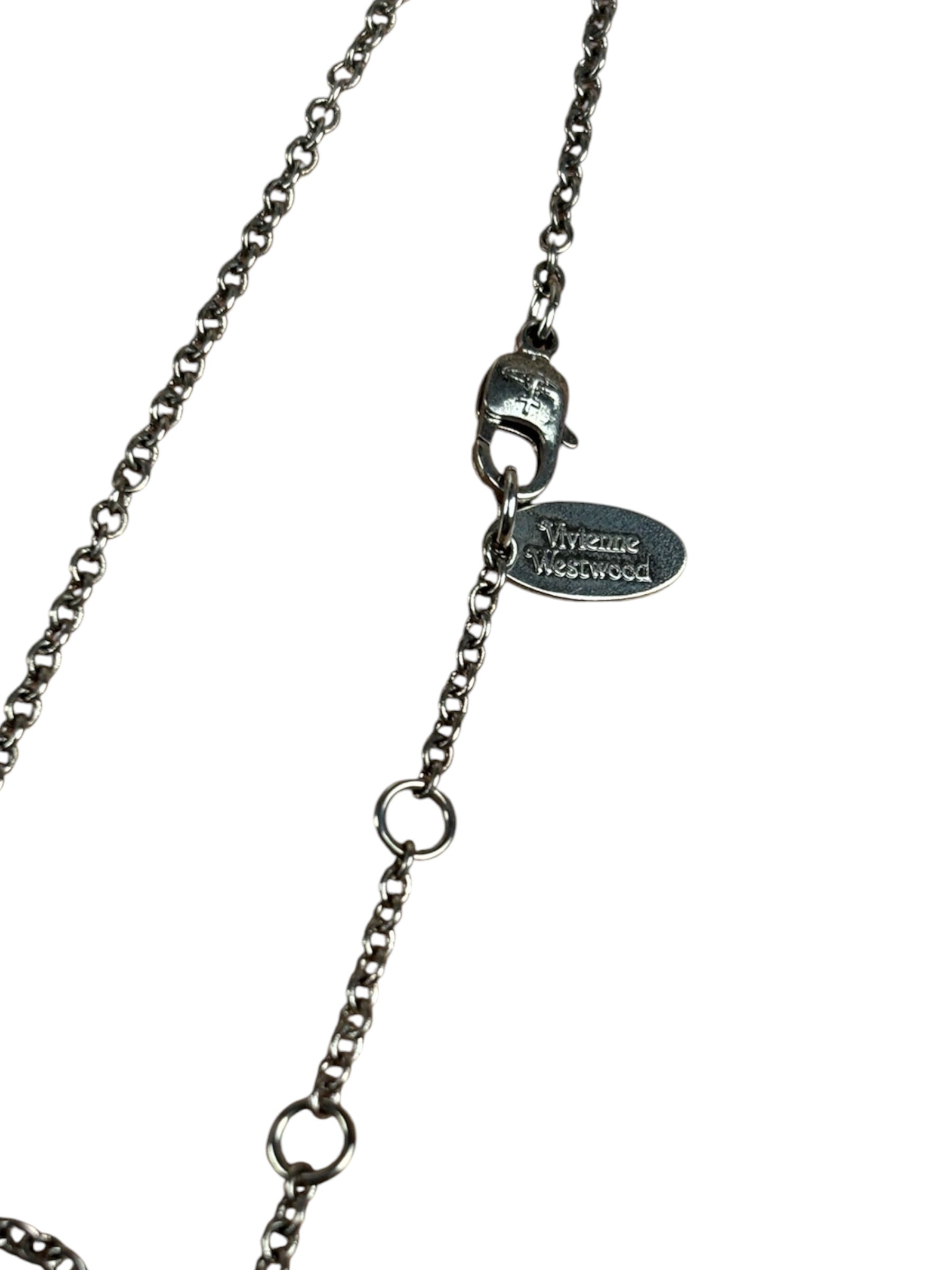Vivienne Westwood Diamante Heart Orb Necklace