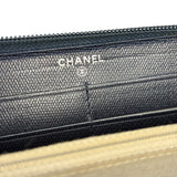 Chanel Navy Blue Long Zip Wallet