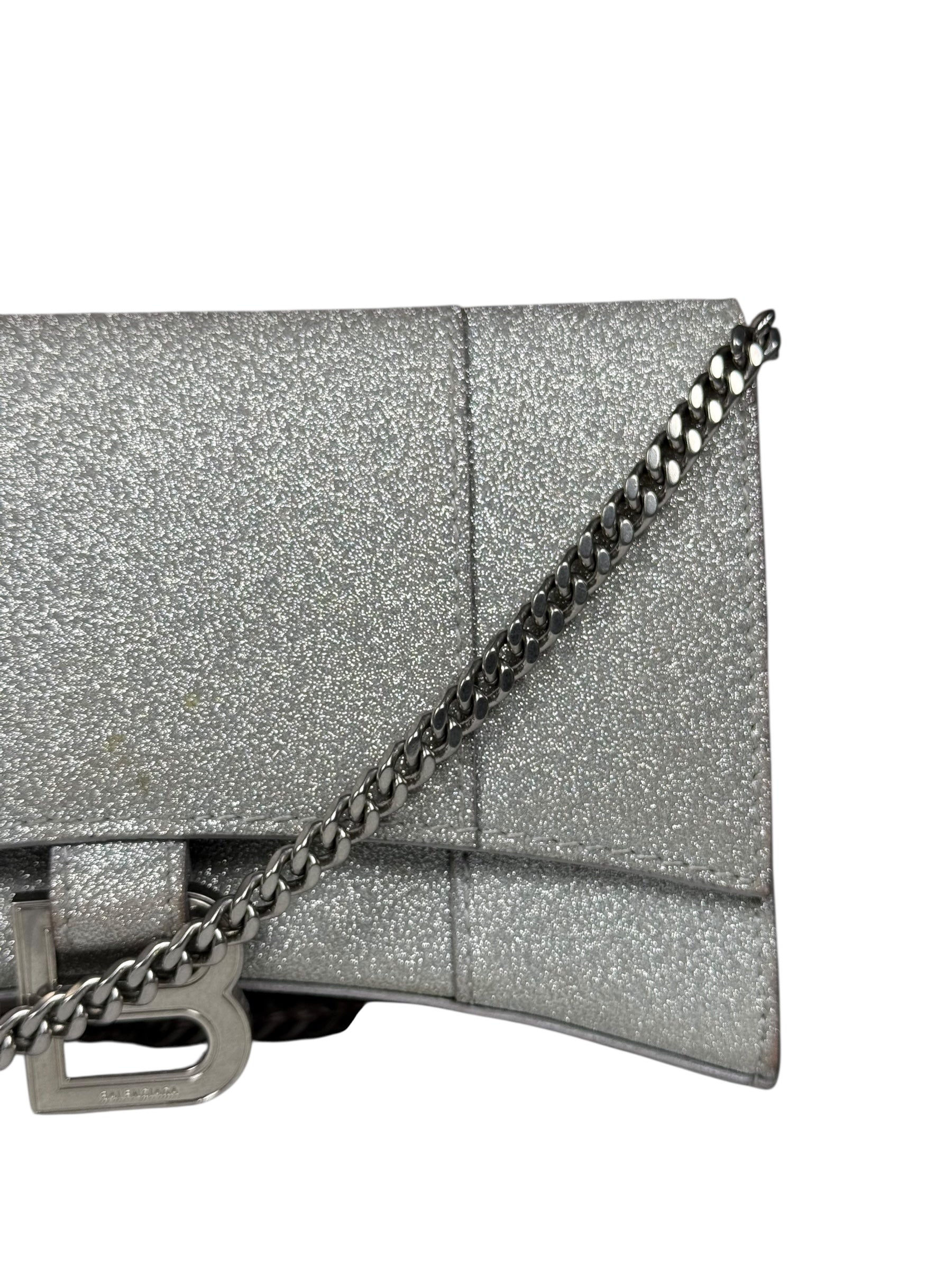 Balenciaga Hourglass Wallet On Chain XS