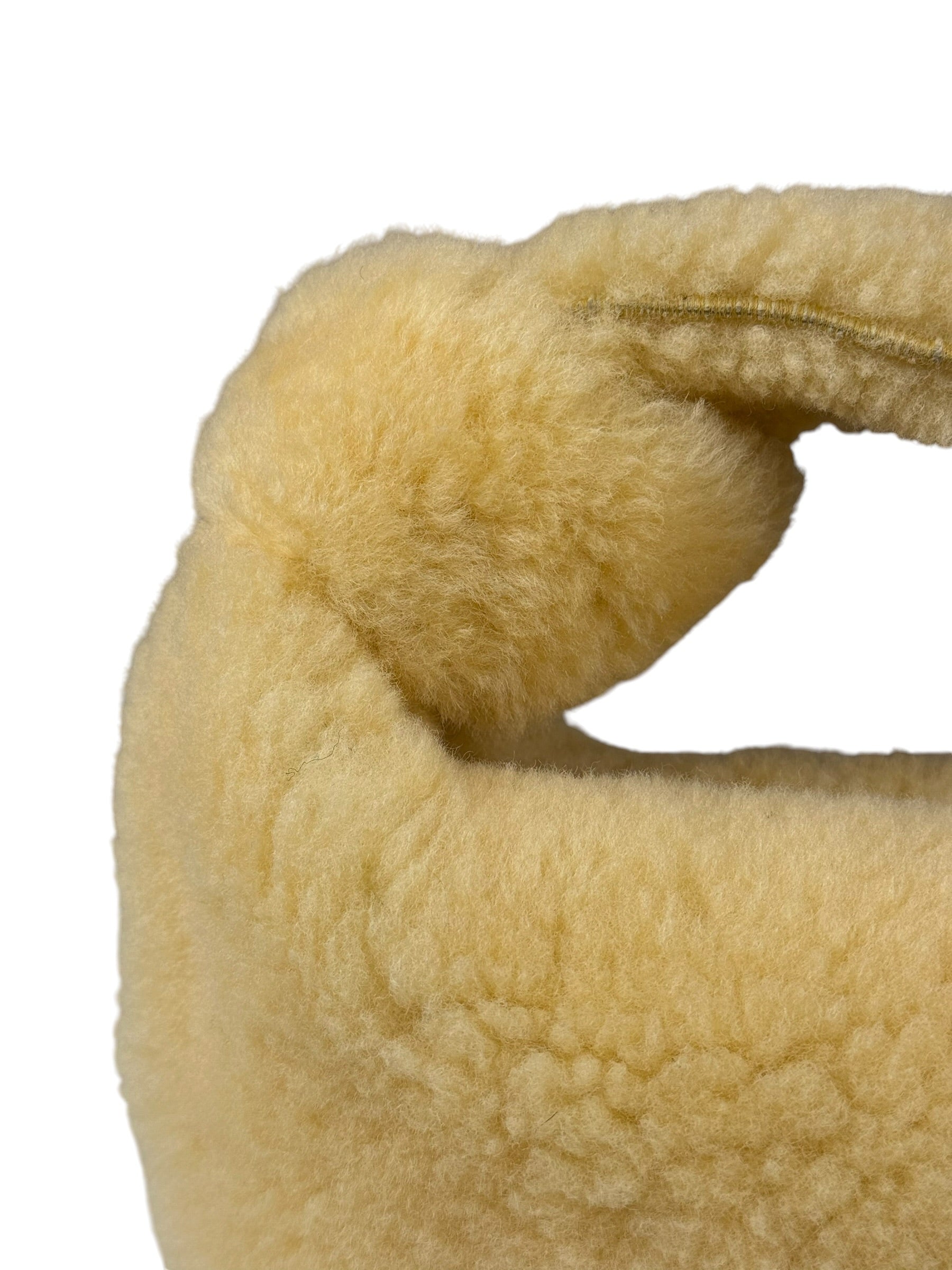 Bottega Veneta Yellow Shearling Mini Jodie Bag