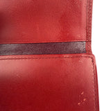 Givenchy Vintage Red Leather Trifold Wallet