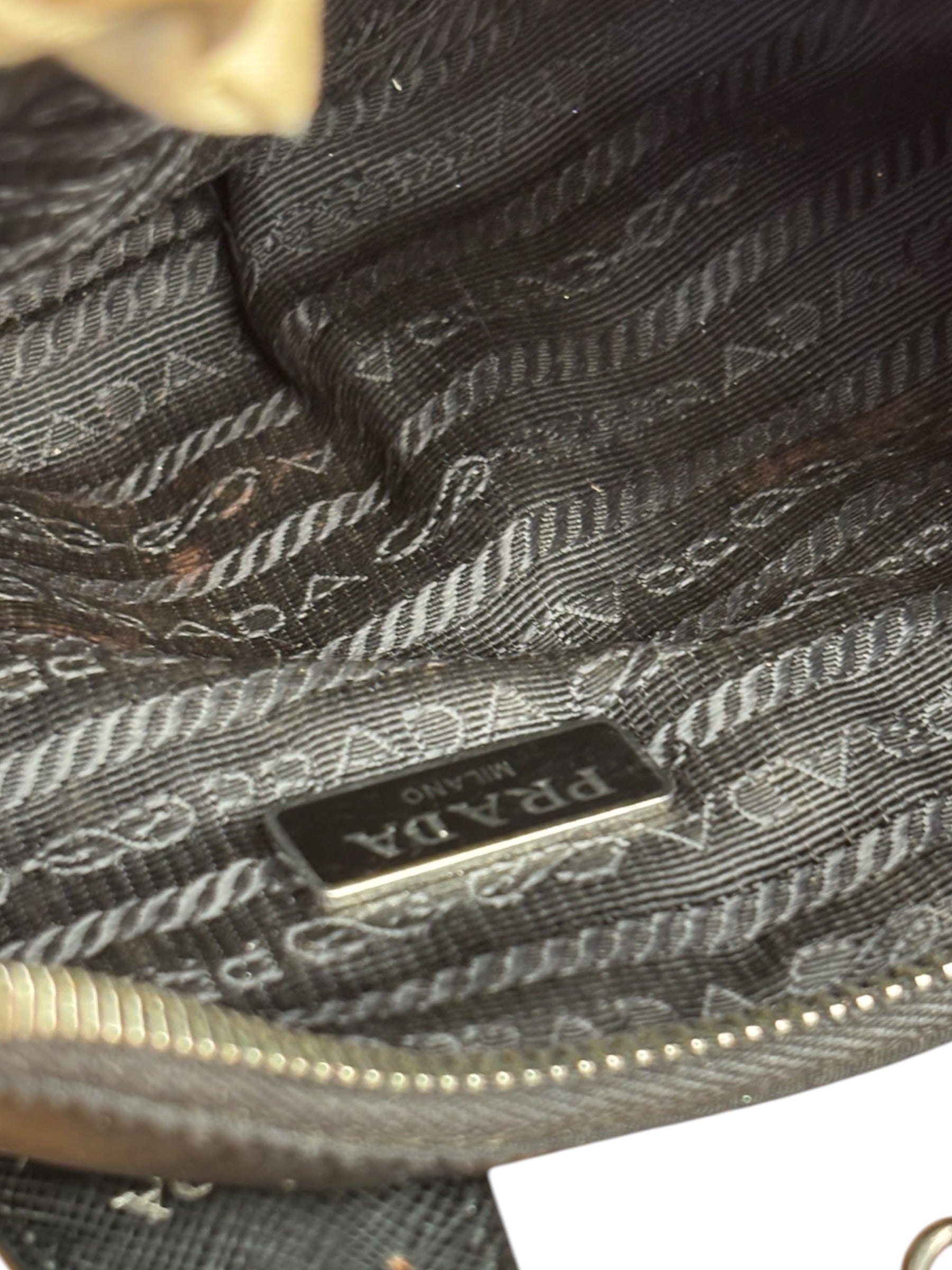 Prada Black Nylon Leather Trim Re-Edition 2005 Two-Way Bag