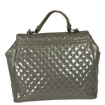 Chanel Grey Patent Leather Mademoiselle Kelly Flap Bag 2008