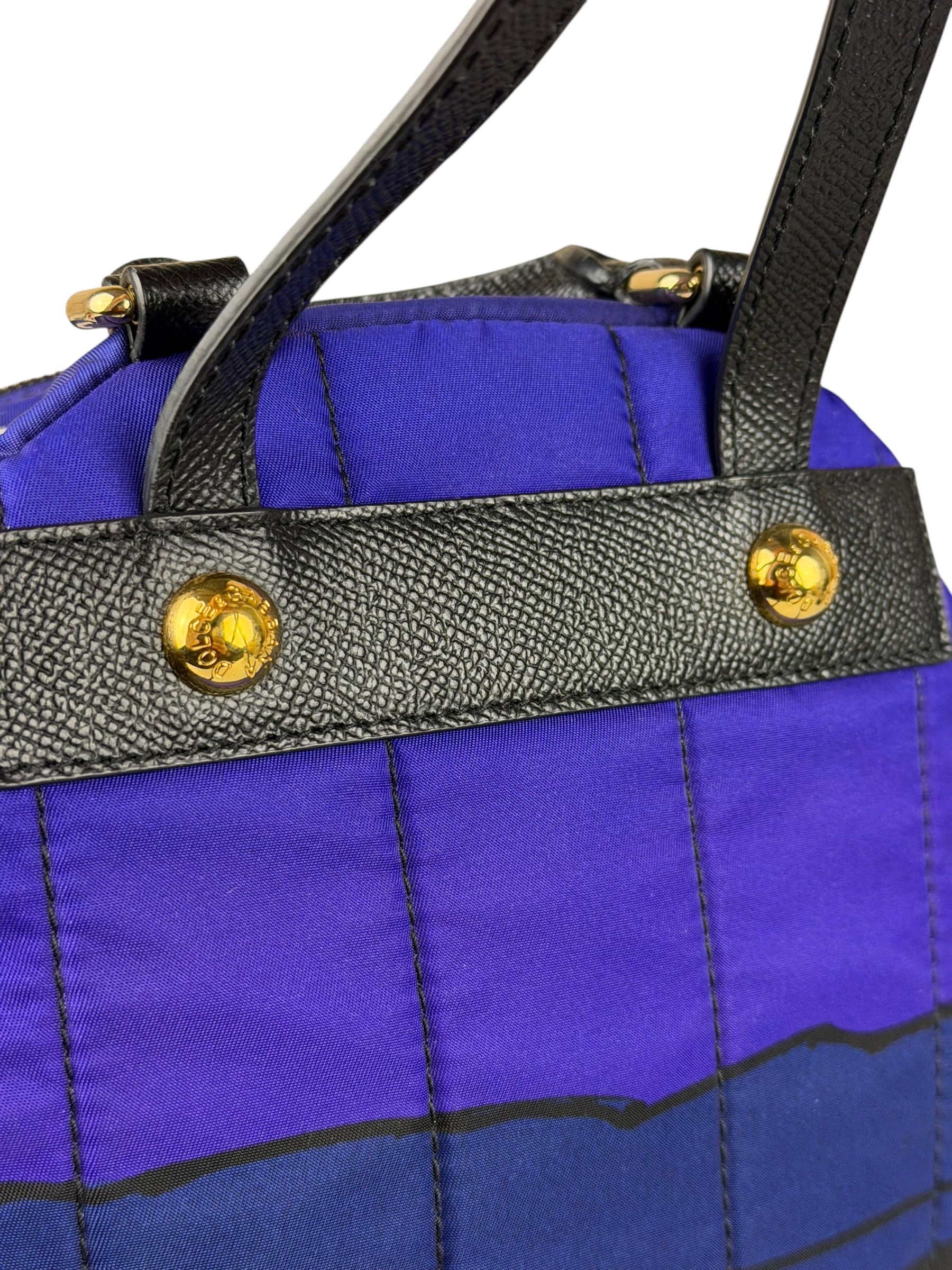 Dolce & Gabbana Multicolor Nylon Leather Trim Super Pig Cartoon Backpack